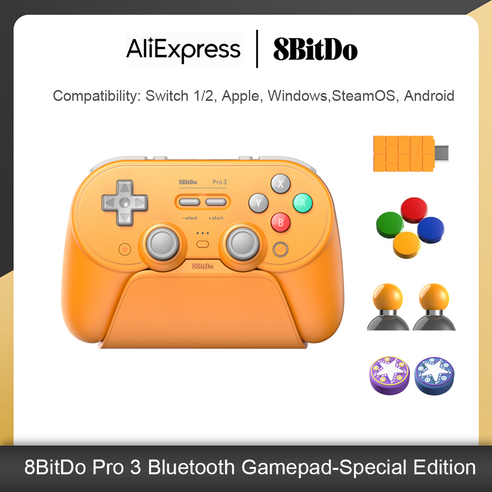 Pc Gaming Apple - وحدة تحكم ألعاب بلوتوث 8BitDo Pro