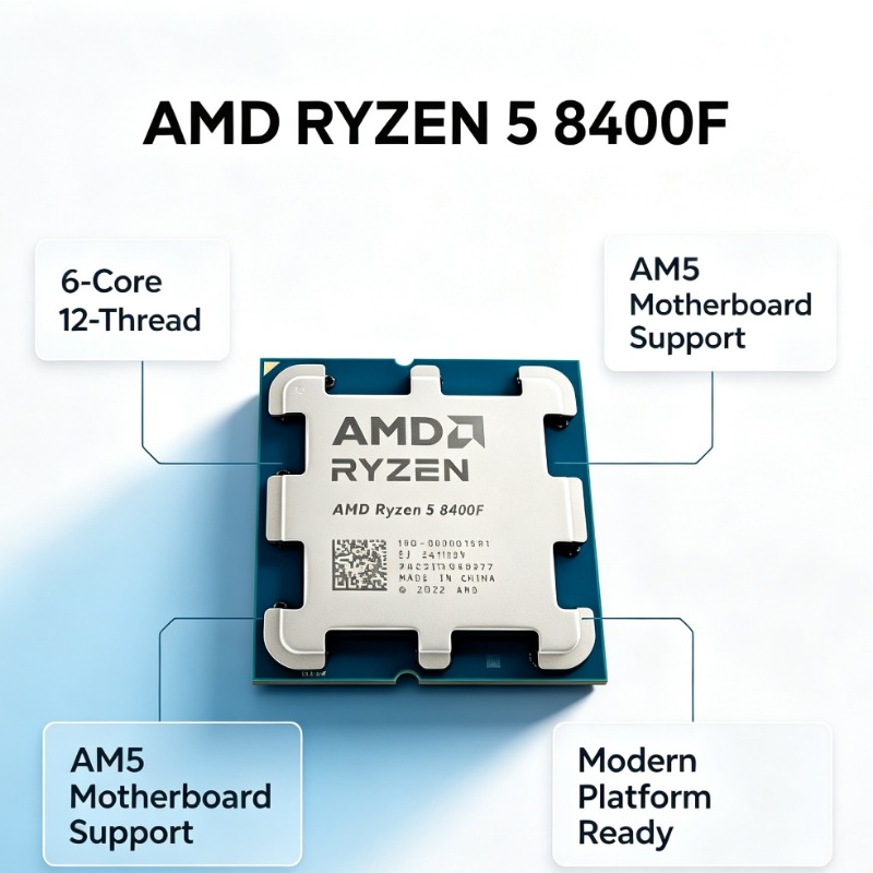 Amd Cpu Ryzen 5 - معالج Ryzen 5 8400F للألعاب بمنفذ