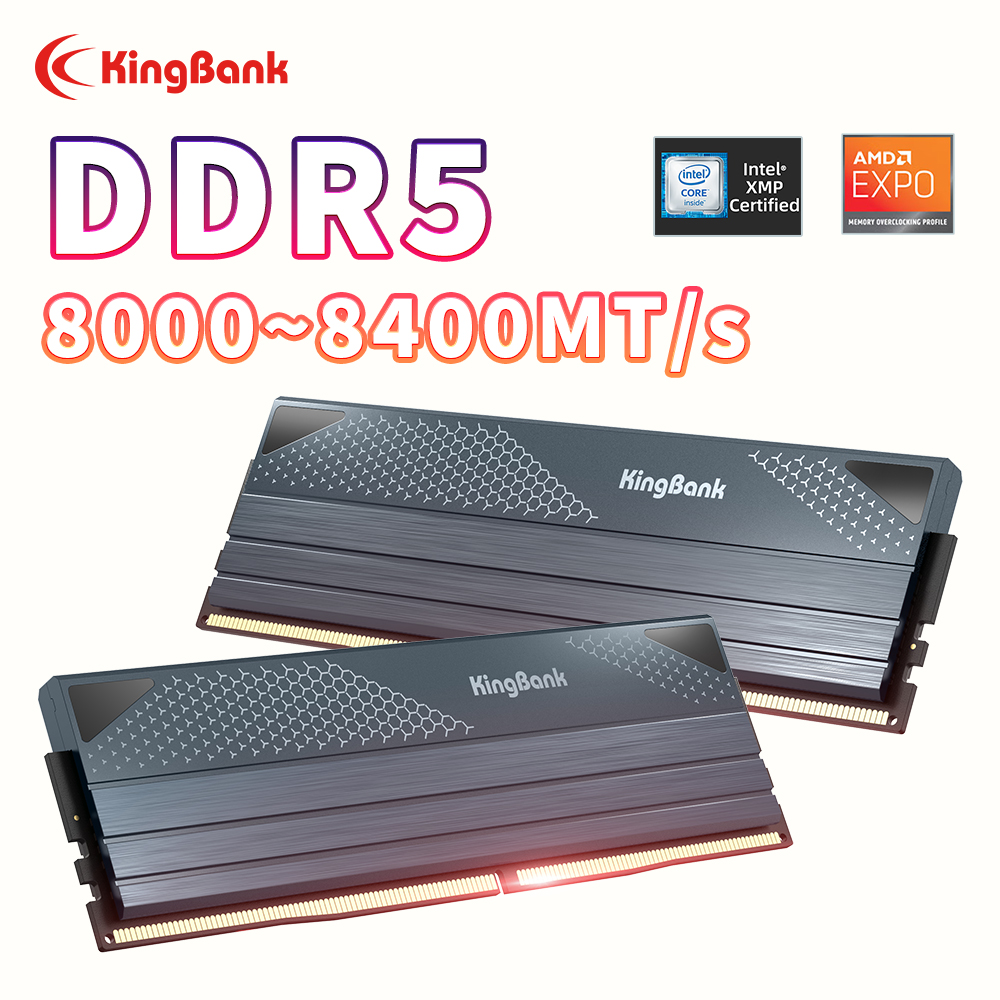 Pc Gaming Set - ذاكرة كينج بانك DDR5 KFXB سعة