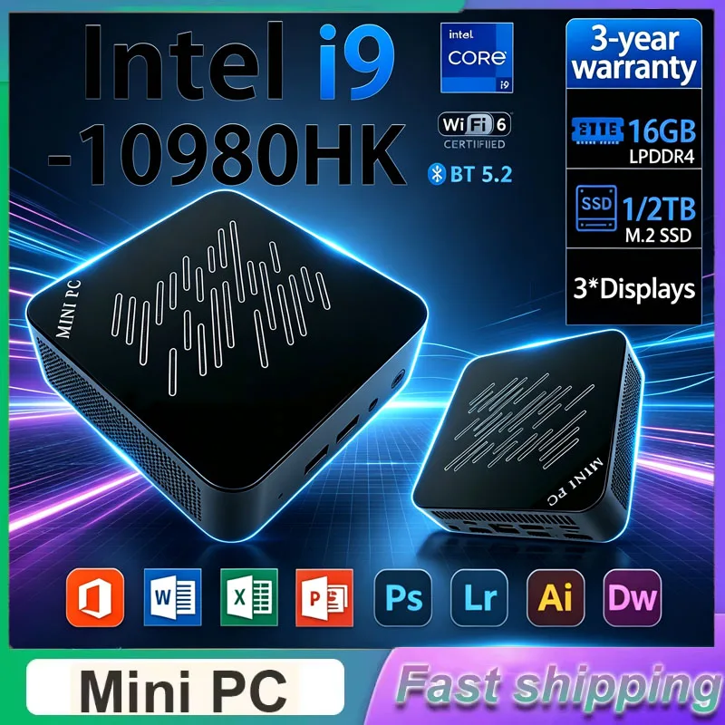 Pc Gaming Ram 32Gb - كمبيوتر ألعاب صغير 2026 بمعالج Intel