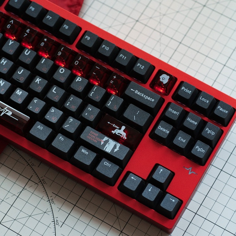 Pc Gaming Set - مجموعة أغطية مفاتيح ذات طابع أسود