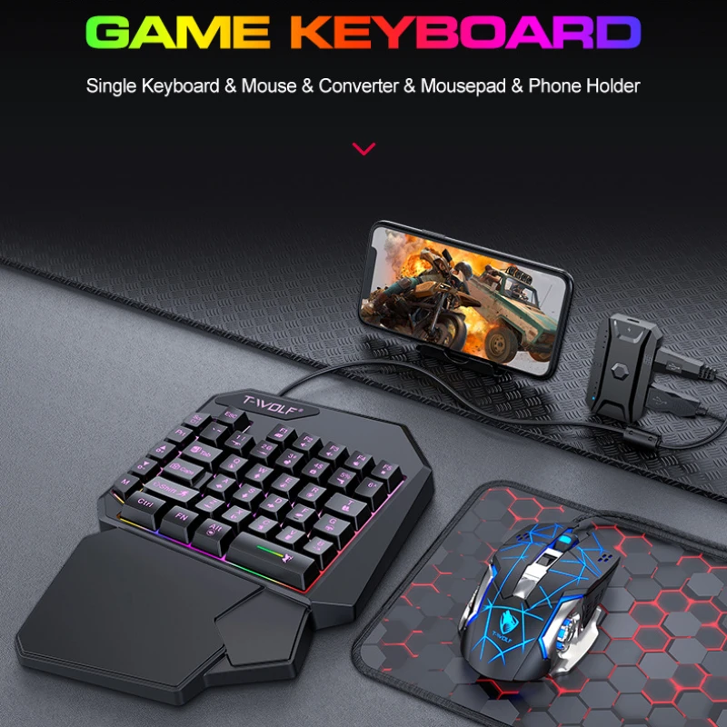 طقم لوحة مفاتيح بيد واحدة ، لع - مراجعة Pc Gaming Set وسعره