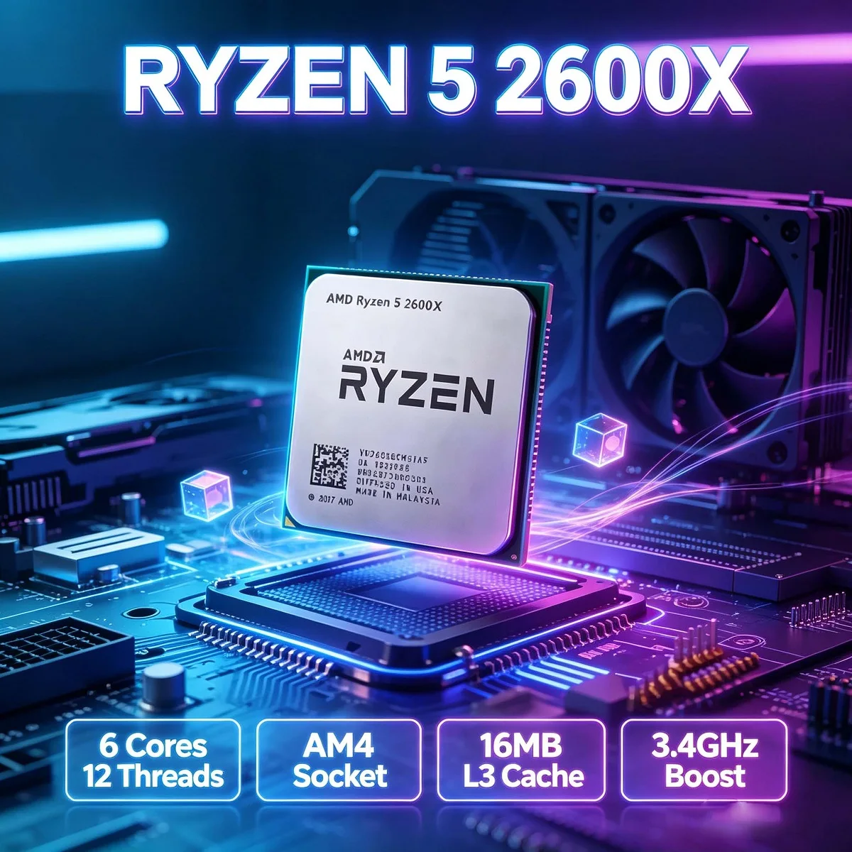 معالج AMD Ryzen 5 2600X للألعا - مراجعة Amd Cpu Ryzen 5 وسعره