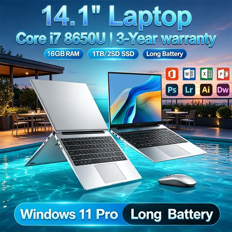جهاز كمبيوتر محمول جديد 14.1 ب - مراجعة Pc Gaming Core I7 وسعره