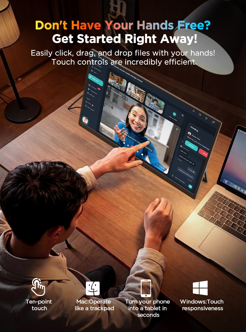 شاشة محمولة UPERFECT 4K UHD مق - مراجعة Pc Gaming Y Monitor وسعره