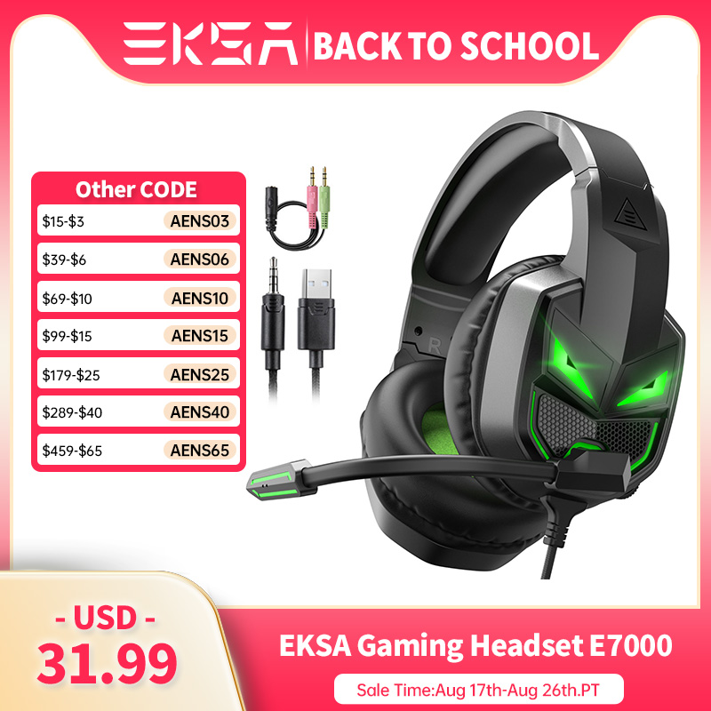 سماعات EKSA-Fenrir للألعاب مع  - مراجعة Pc Gaming Y Monitor وسعره