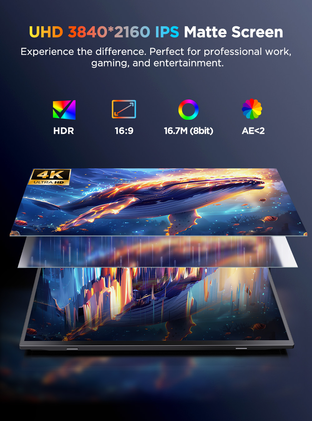 شاشة محمولة UPERFECT UColor J1 - مراجعة Pc Gaming Y Monitor وسعره