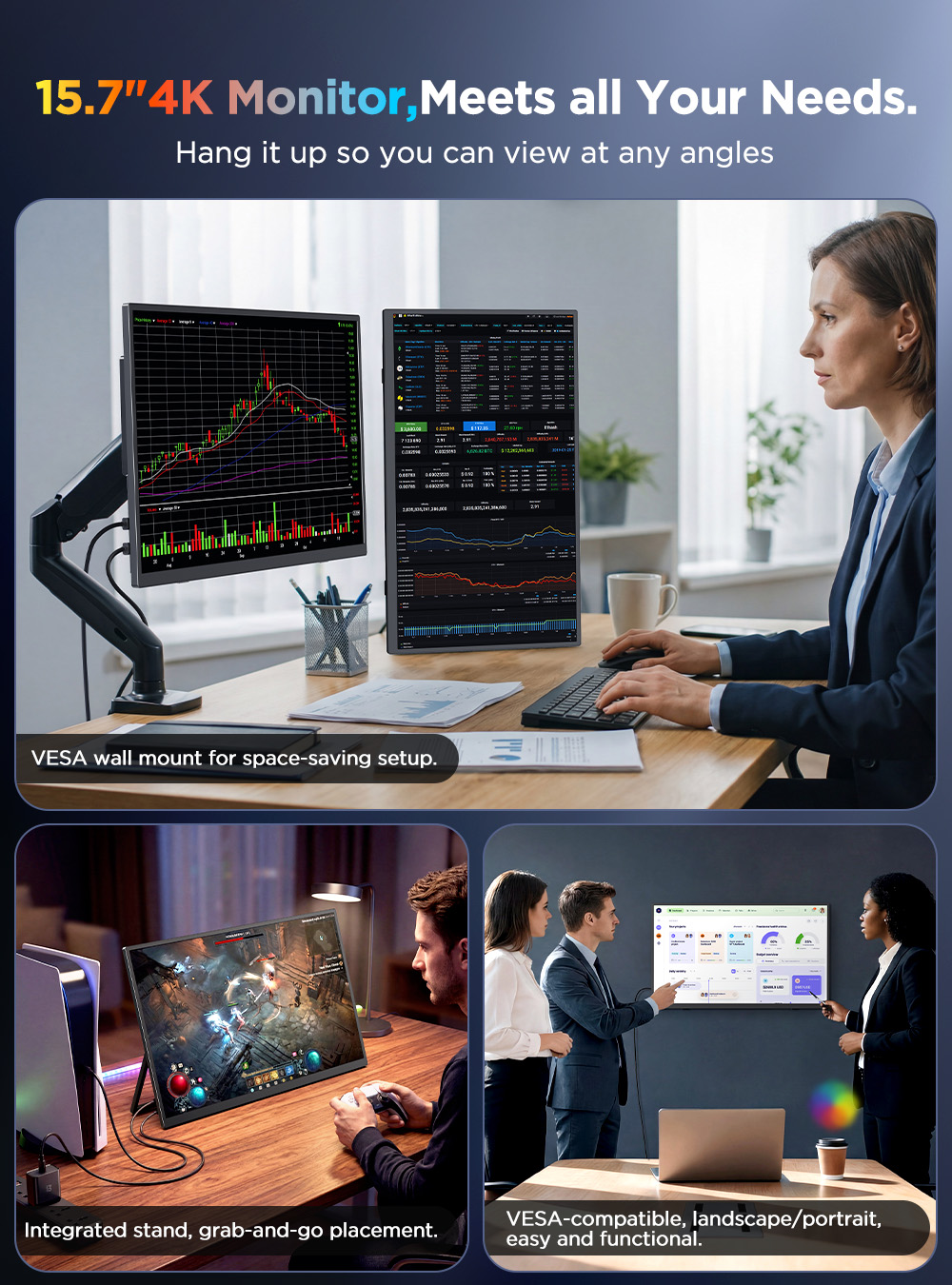 شاشة محمولة UPERFECT UColor J1 - مراجعة Pc Gaming Y Monitor وسعره