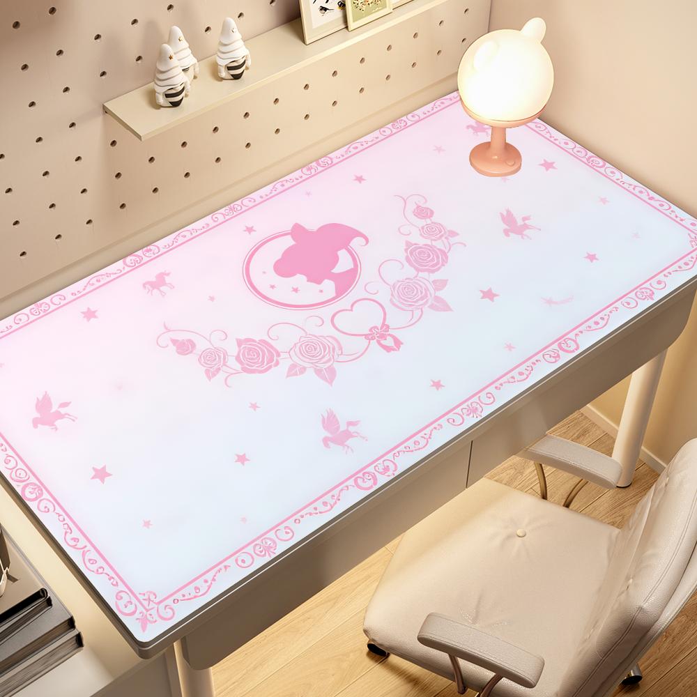 لوحة ماوس كبيرة بتصميم فتيات ا - مراجعة Pc Gaming Pink وسعره