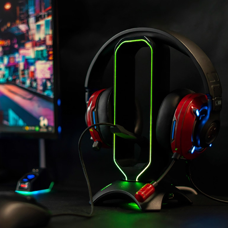 حامل سماعة الرأس RGB مع حامل س - مراجعة Mouse Bungee Holder وسعره