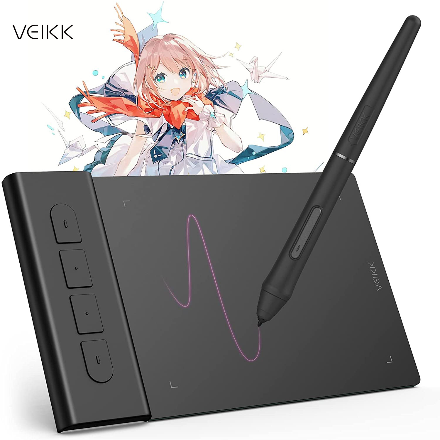 تابلت رسم جرافيك VEIKK VK430،  - مراجعة Pc Gaming Drawing وسعره