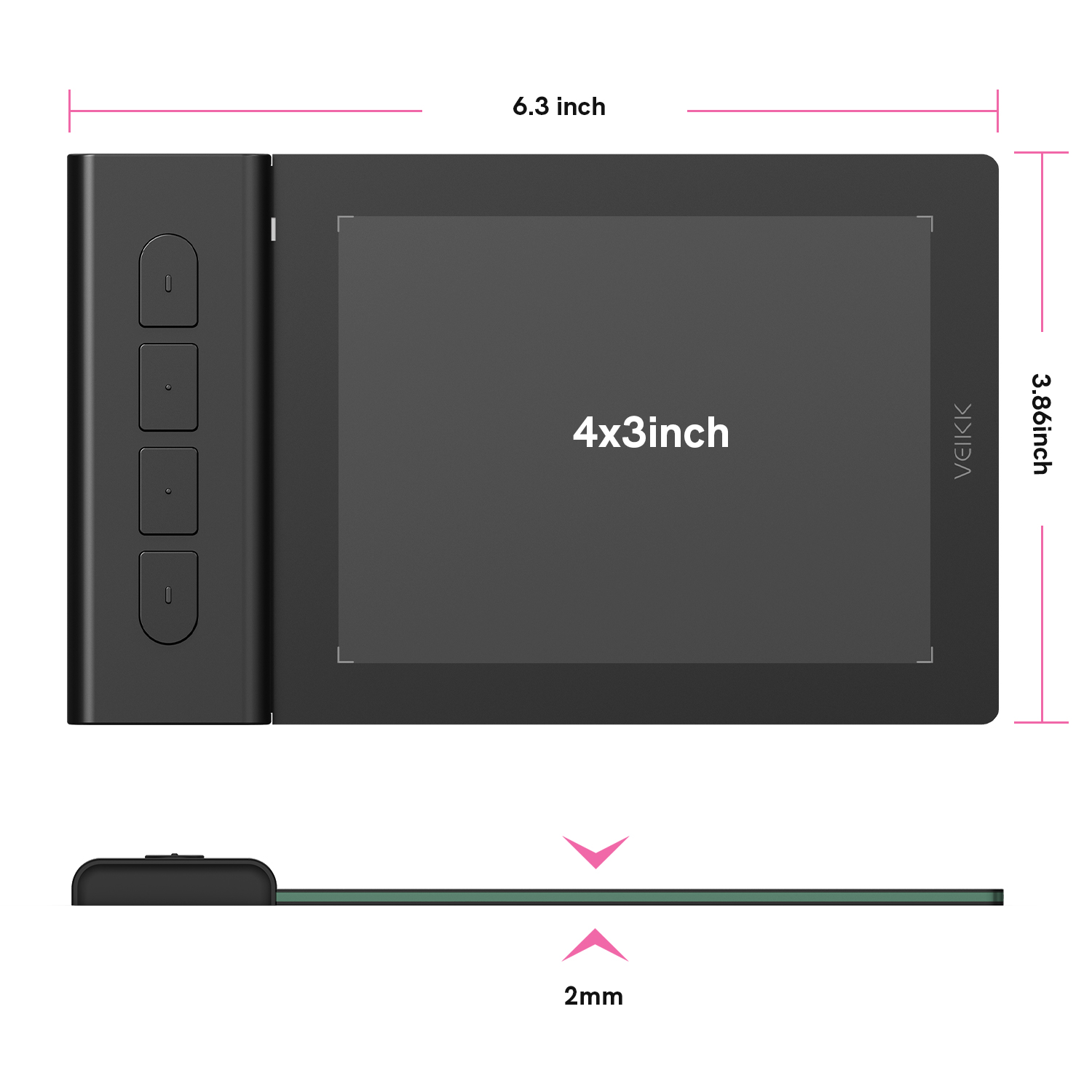 تابلت رسم جرافيك VEIKK VK430،  - مراجعة Pc Gaming Drawing وسعره