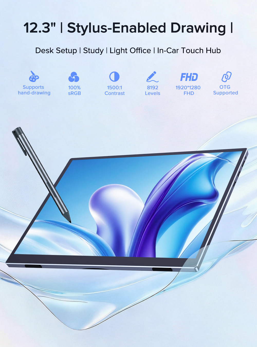 شاشة UPERFECT Touch المحمولة م - مراجعة Pc Gaming Y Monitor وسعره