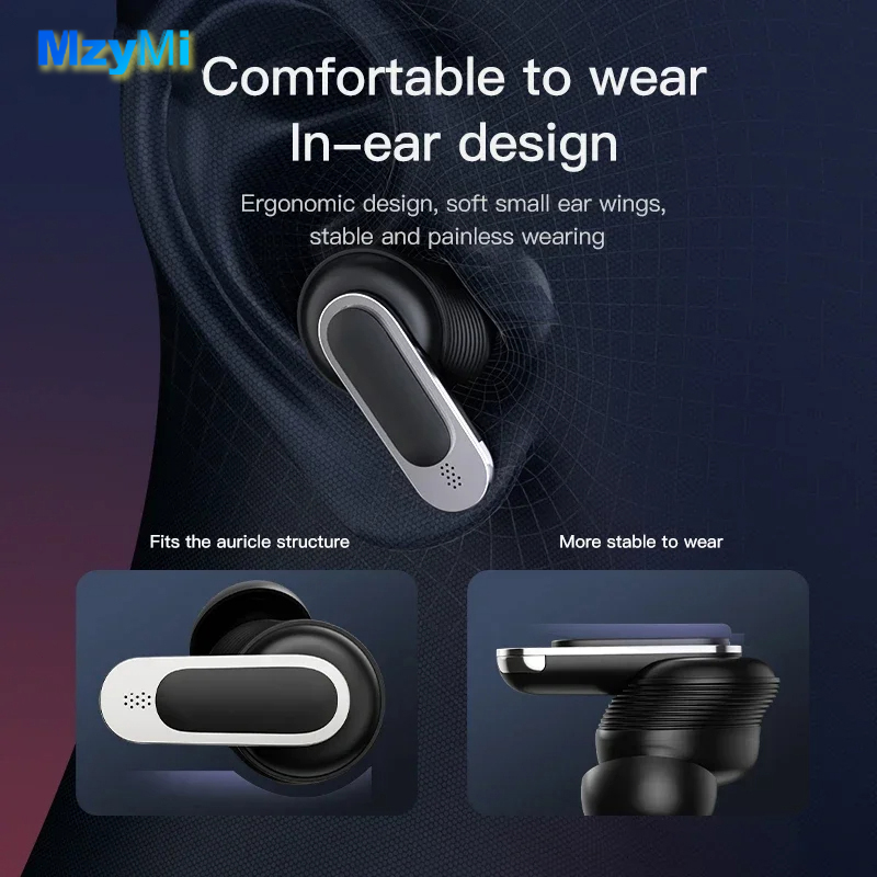 MZYMI Design ANC + ENC TWS V8  - مراجعة Pc Gaming Apple وسعره