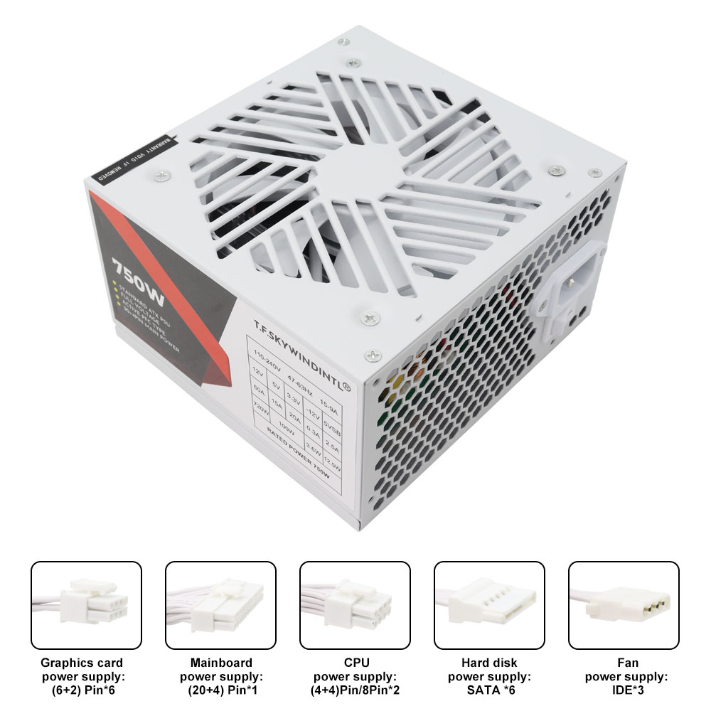 مصدر طاقة للكمبيوتر PSU أبيض 7 - مراجعة Pc Gaming Watt وسعره